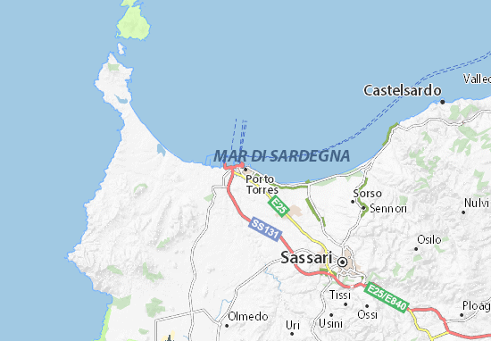 Mapa Porto Torres