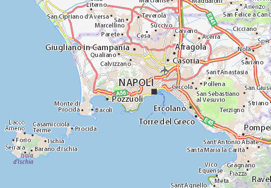 Karte Stadtplan Fuorigrotta