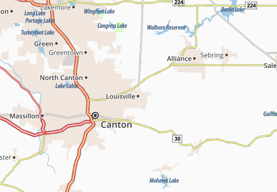 Kaart Plattegrond Louisville