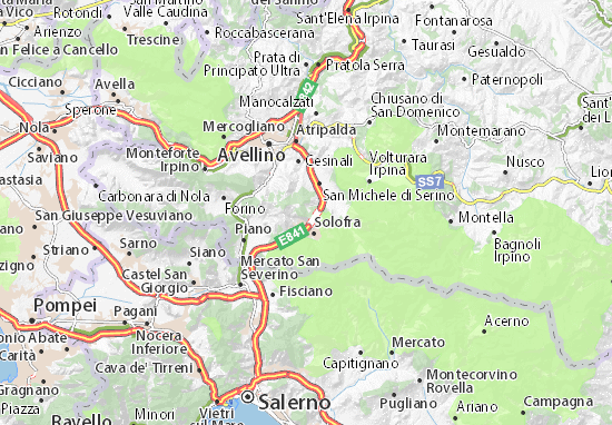 Karte Stadtplan Serino