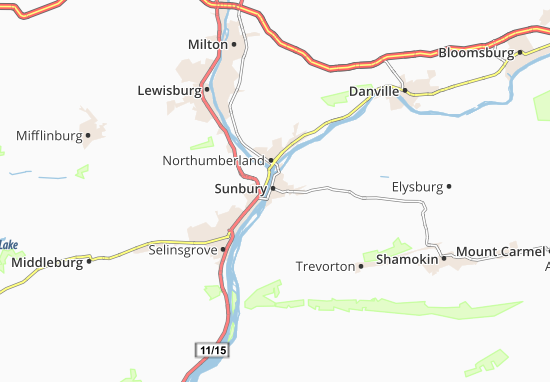 Sunbury Map
