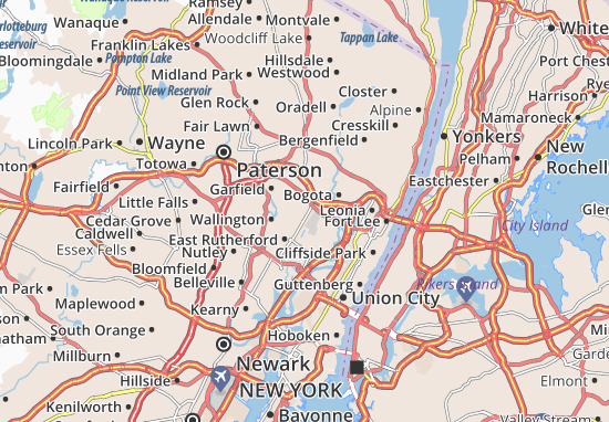 Mappe-Piantine Hasbrouck Heights