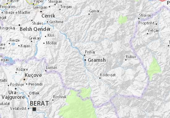 Mapa Gramsh