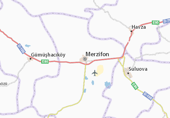 Mapa Merzifon