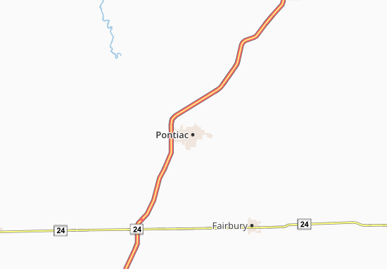 Kaart Plattegrond Pontiac