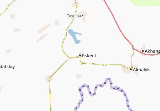 Pskent Map