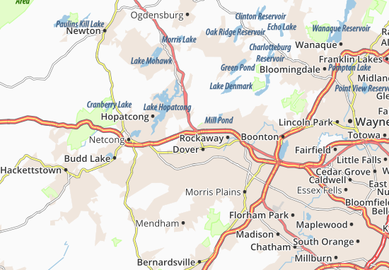 Karte Stadtplan Wharton