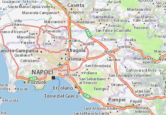 Mapas-Planos Pomigliano d&#x27;Arco
