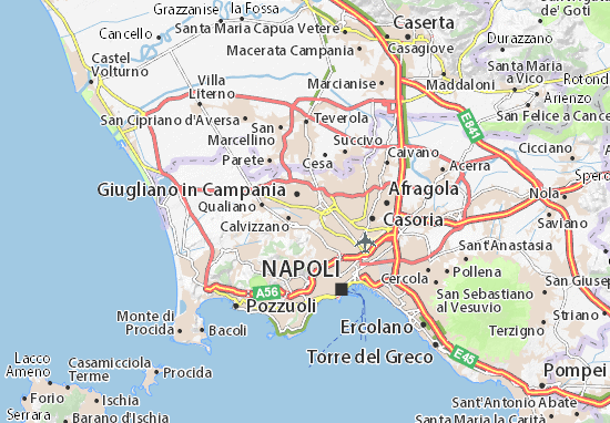 Karte Stadtplan Mugnano di Napoli