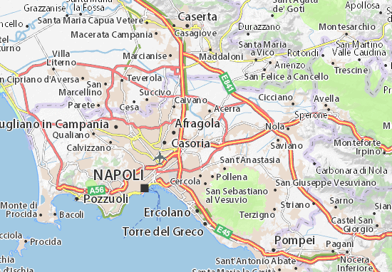 Mapas-Planos Casalnuovo di Napoli