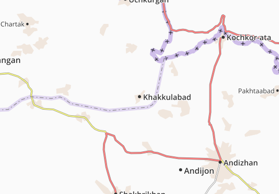 Karte Stadtplan Khakkulabad