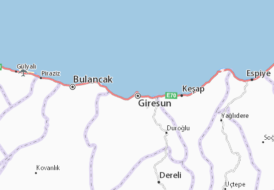 Karte Stadtplan Giresun