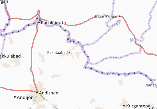 Karte Stadtplan Kashgar
