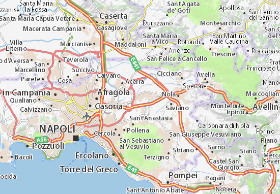 Karte Stadtplan Brusciano