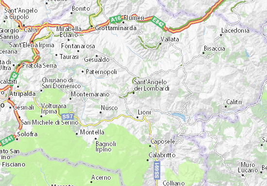 Karte Stadtplan Sant&#x27;Angelo dei Lombardi