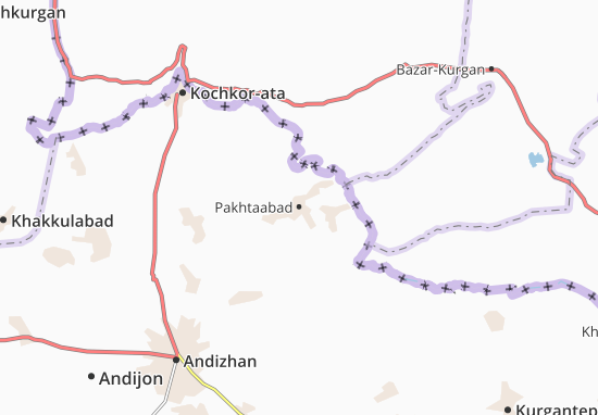 Kaart Plattegrond Pakhtaabad