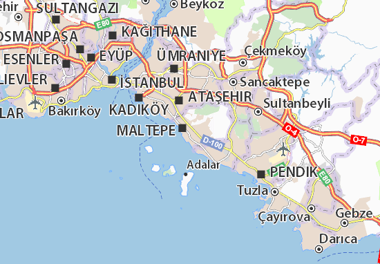 Karte Stadtplan Altayçeşme