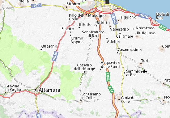 Karte Stadtplan Masseria Spagnolo