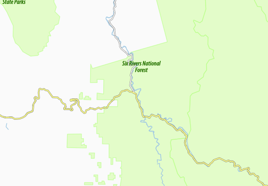 Mapa Willow Creek