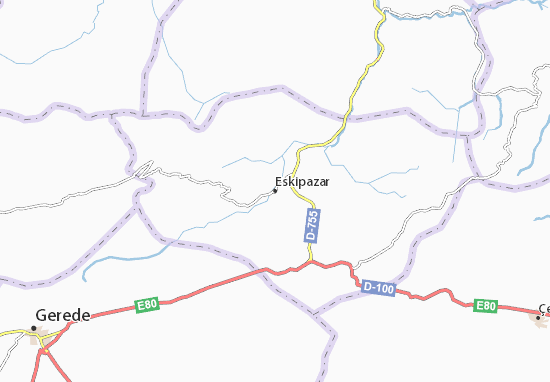 Mapa Eskipazar