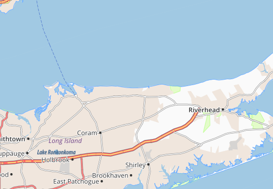 Karte Stadtplan East Shoreham