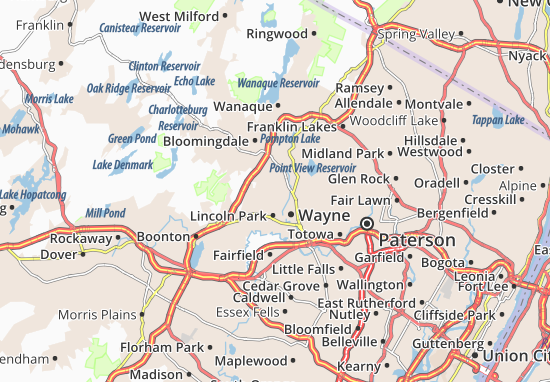 Karte Stadtplan Pequannock
