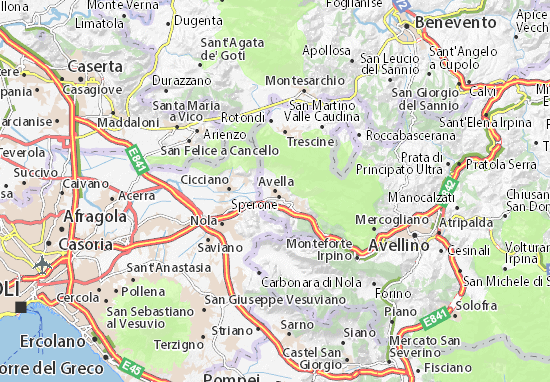 Mapa Avella