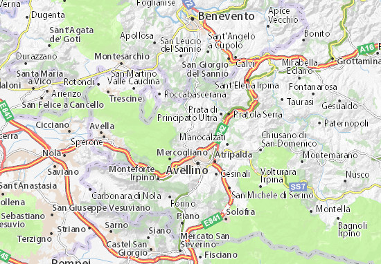 Karte Stadtplan Capriglia