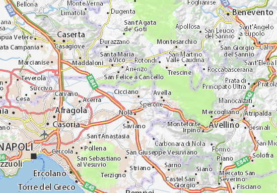 Kaart Plattegrond Cicciano