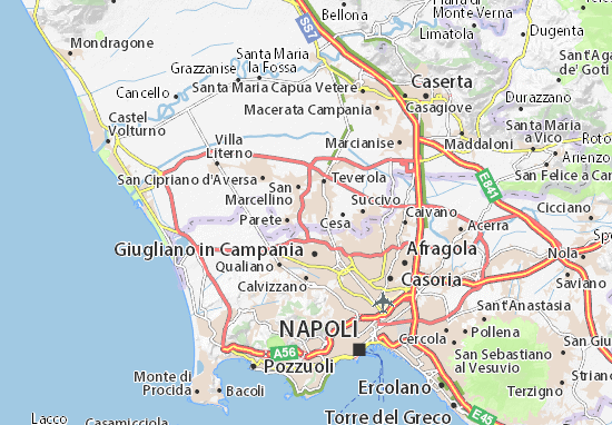 Karte Stadtplan Lusciano