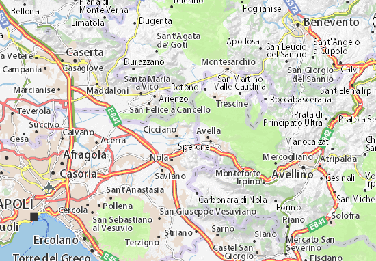Kaart Plattegrond Roccarainola