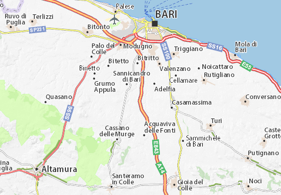 Karte Stadtplan Masseria Macario