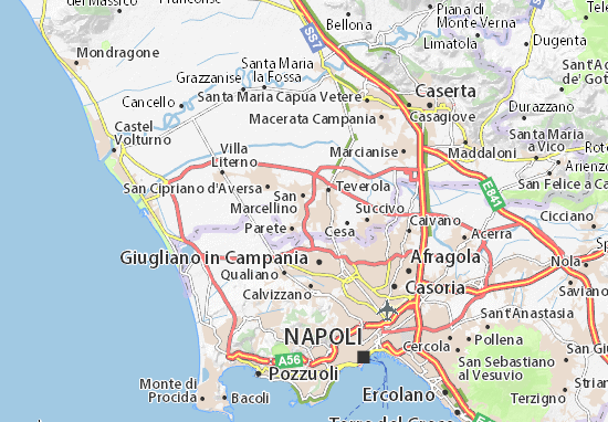 Kaart Plattegrond Trentola-Ducenta