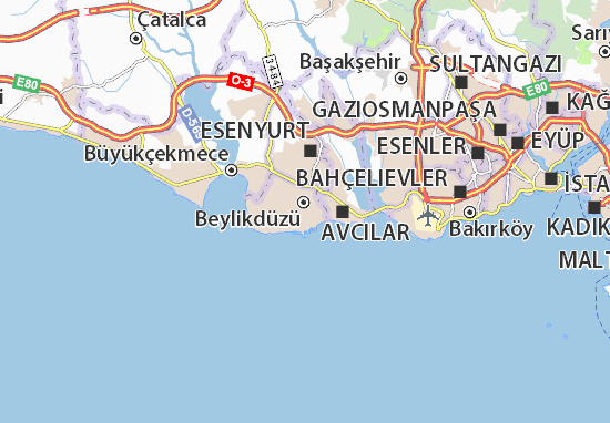 Karte Stadtplan Marmara
