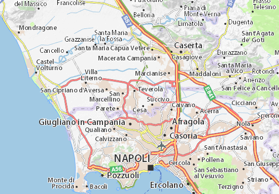 Karte Stadtplan Carinaro