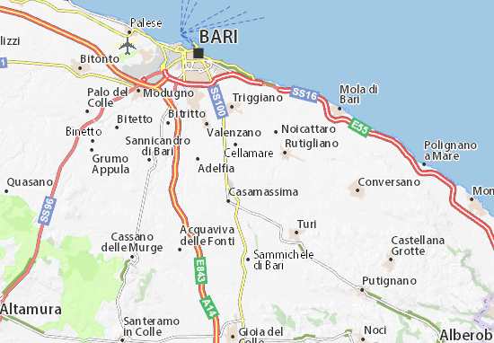 Karte Stadtplan Cariello Nuovo