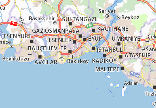 Karte Stadtplan Yeşiltepe