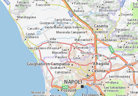 Kaart Plattegrond Frignano