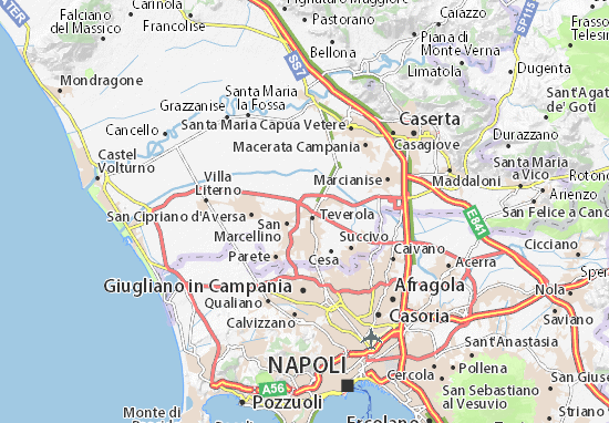 Karte Stadtplan Casaluce