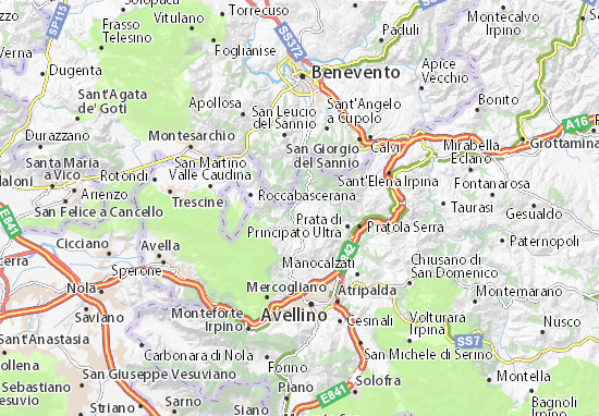 Karte Stadtplan Altavilla Irpina