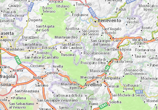 Karte Stadtplan Pannarano