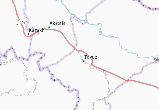 Mapa Dyuzdzhyrdakhan
