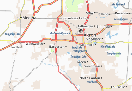Karte Stadtplan Barberton