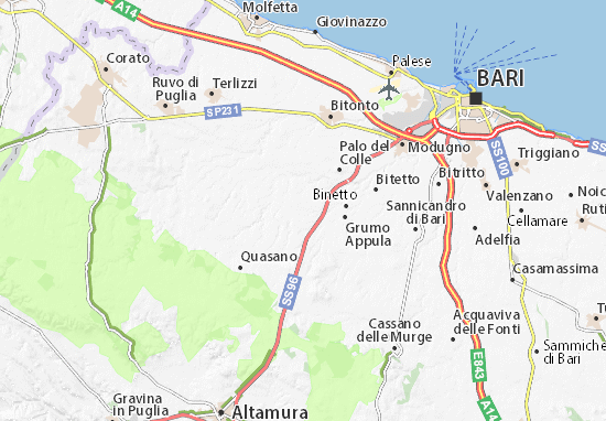 Karte Stadtplan Lamia San Domenico