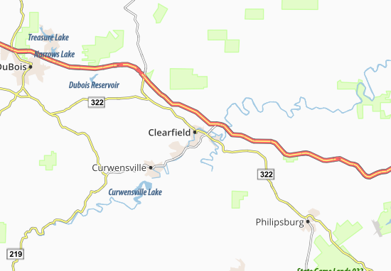 Mapa Clearfield