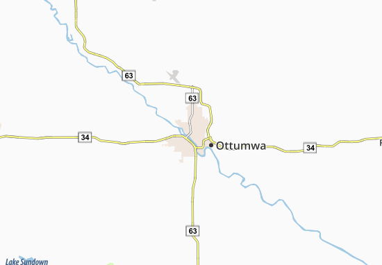 Karte Stadtplan Ottumwa
