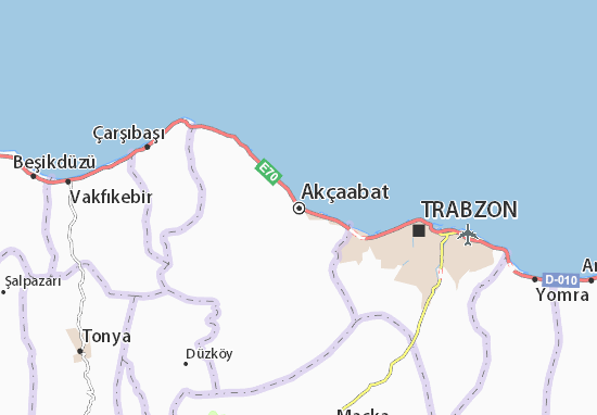 Kaart Plattegrond Akçaabat