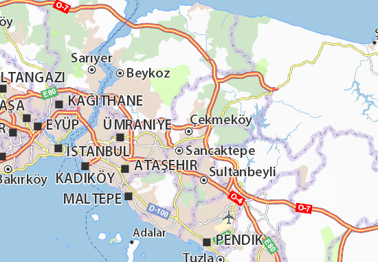 Kaart Plattegrond Çekmeköy