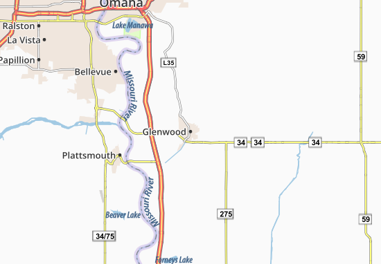 Mapa Glenwood