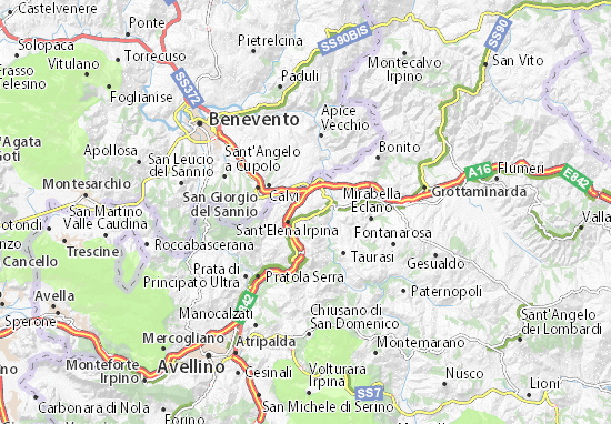 Kaart Plattegrond Campanarello